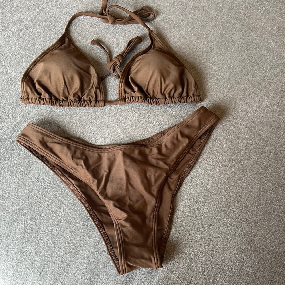 NWOT Brown Bikini Set